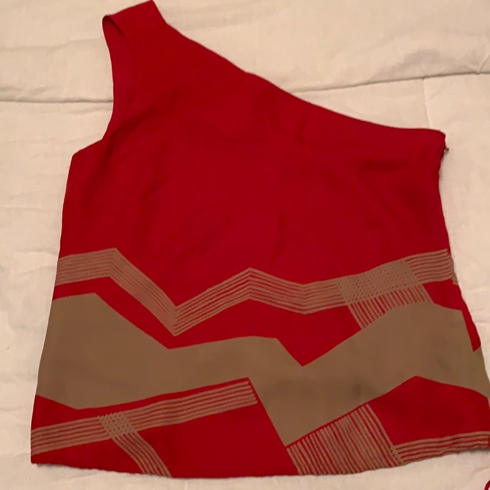One shoulder J. Crew blouse
